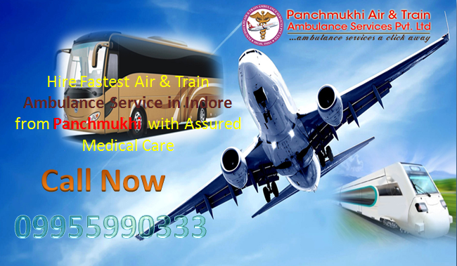 Get anytime availability Medical service Support crisis by Panchmukhi Air Ambulance in Indore and Jabalpur